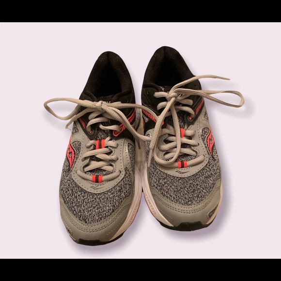 Saucony Womens Cohesion 10 S15333-14 Gray/Black Running Shoes Lace Up Size 5.5 - Picture 1 of 7